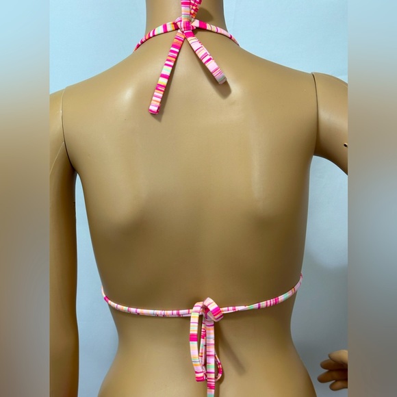 Wild fable Triangle Bikini Top in Pink Space Dye & Bright Pink Bottom XS… - Picture 5 of 11
